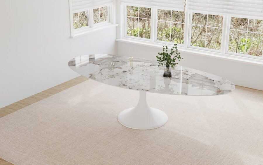 Lievens-Calise-irregular-table-280-cm-ceramic-Elysium-Marble-Brown